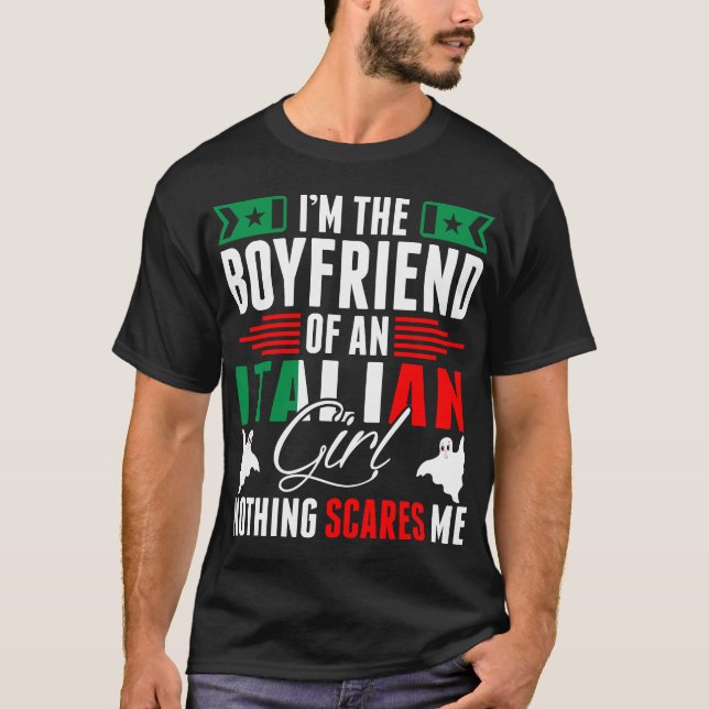 Soy El Novio De Una Camiseta Chica Italiana (Anverso)