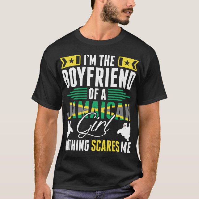 Soy El Novio De Una Camiseta Chica Jamaiquina (Anverso)