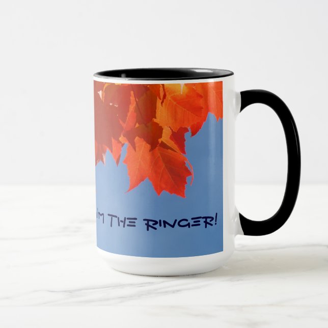 ¡Soy el timbre! tazas de café Hojas de otoño (Derecha)