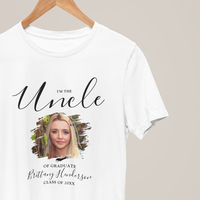 Soy el tío | Camiseta de foto graduada (Subido por el creador)