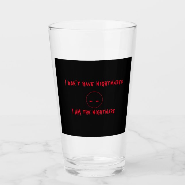 Soy el vaso de vidrio de la pesadilla (Anverso)