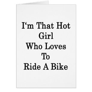 Soy ese Chica caliente que ama andar en bicicleta