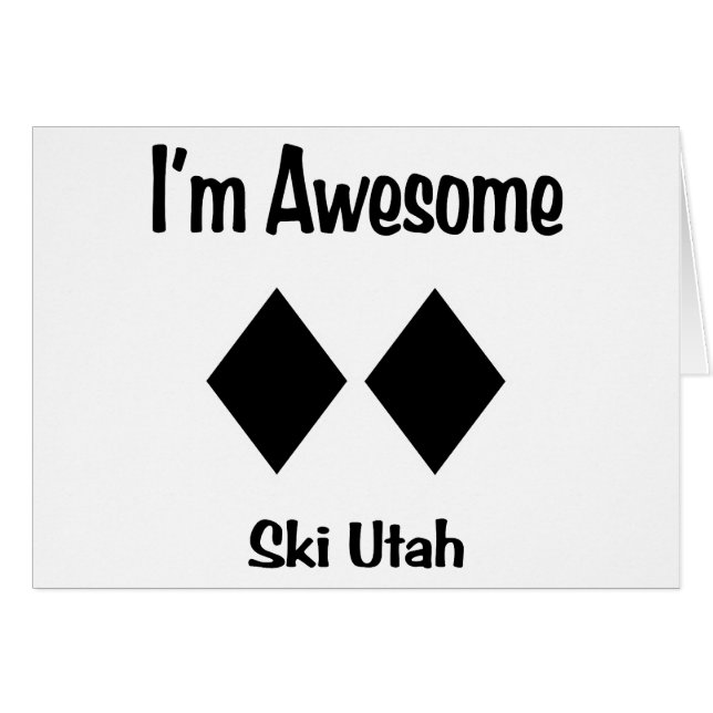 Soy esquí impresionante Utah (Anverso (Horizontal))