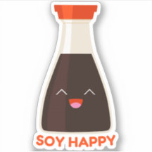 Soy feliz Pegatina de comida