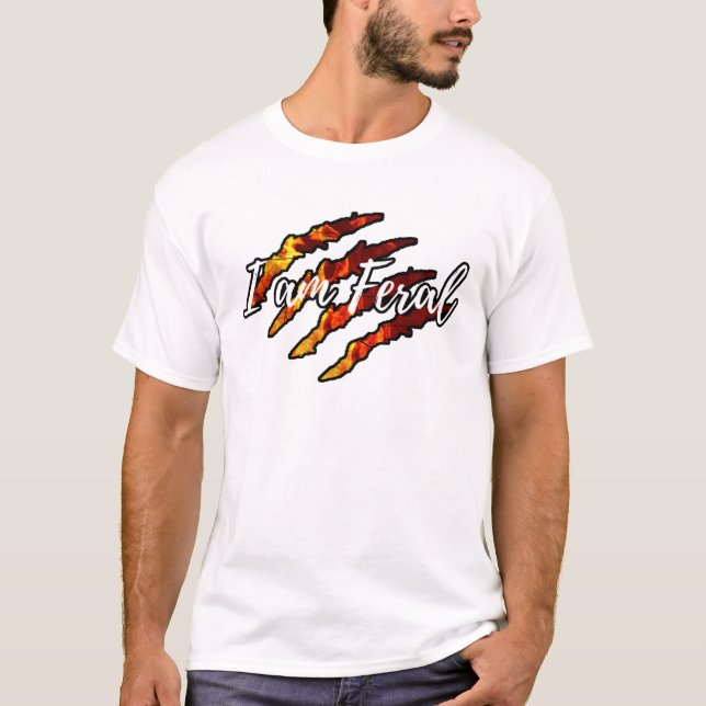 Soy Feral, no me toco... soy una graciosa camiseta (Anverso)