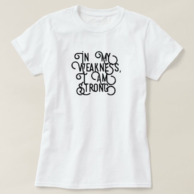 Soy Fuerte Camiseta (Diseño del anverso)