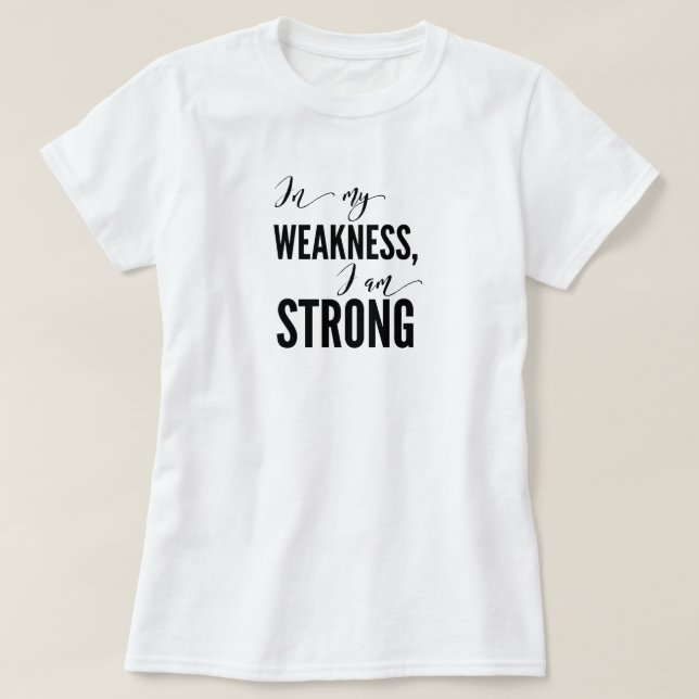 Soy Fuerte Camiseta Motivacional (Diseño del anverso)