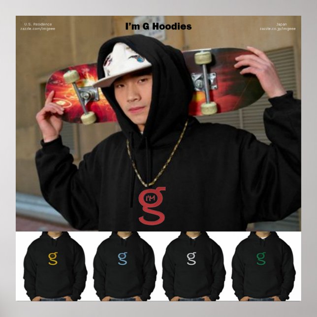 Soy G Hoodies Póster (Frente)