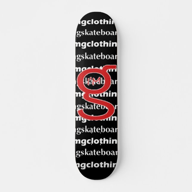 Soy G Skateboard - Logo rojo (Anverso )