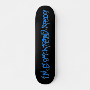 Soy G Skateboards (Brock Vandalo Font) -negro/azul