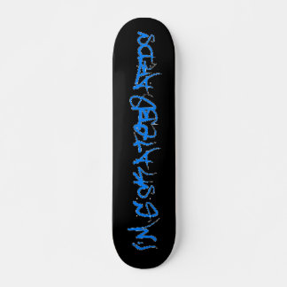 Soy G Skateboards (Brock Vandalo Font) -negro/azul