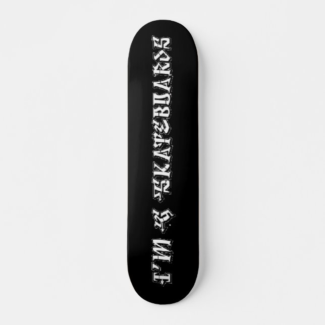 Soy G Skateboards (Degrassi Graffiti Font) - negro (Anverso )