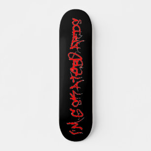 Soy G Skateboards (Vandalo GraffitiFONT)-negro/roj