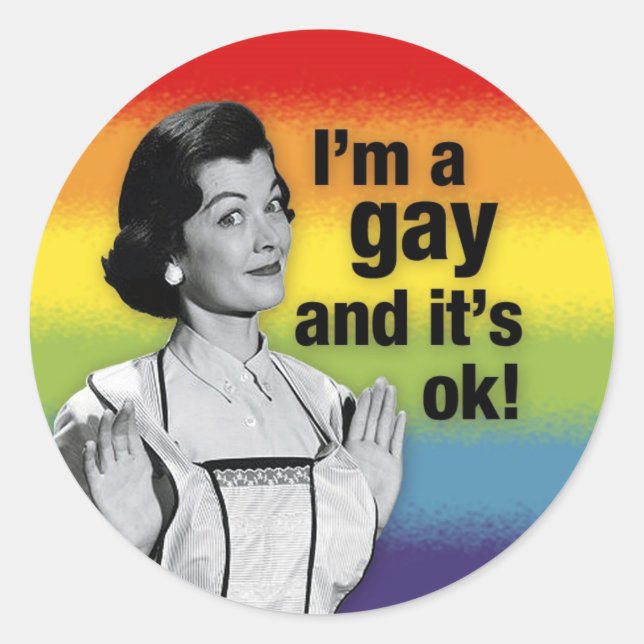 Soy GAY - Pegatinas (Anverso)