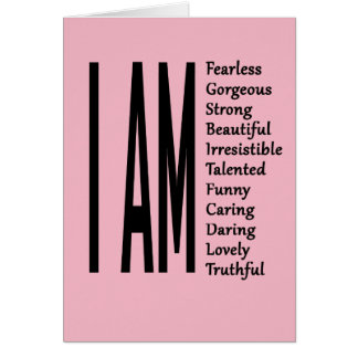 Soy hermoso yo soy magnífico yo soy audaz