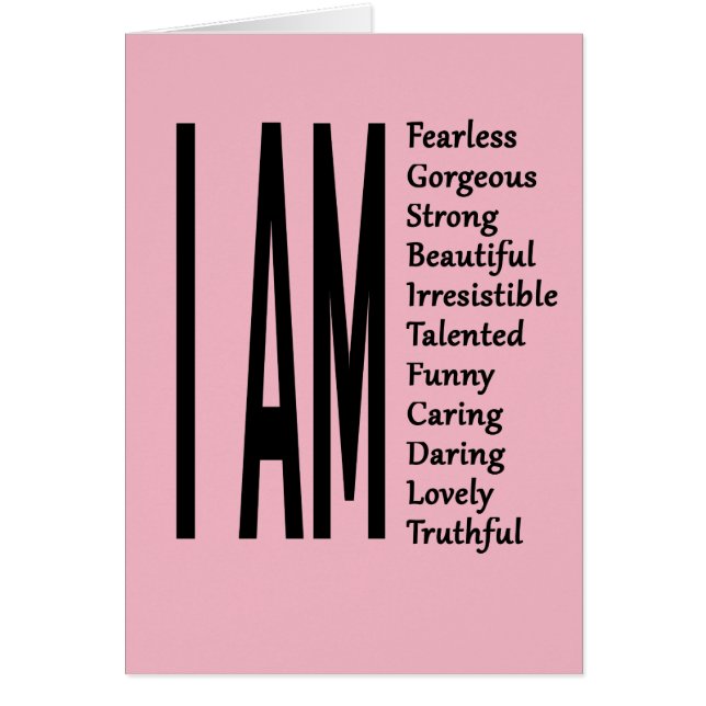 Soy hermoso yo soy magnífico yo soy audaz (Frente)