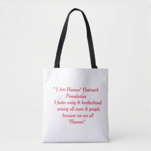 "Soy humano" bolsa de tocador
