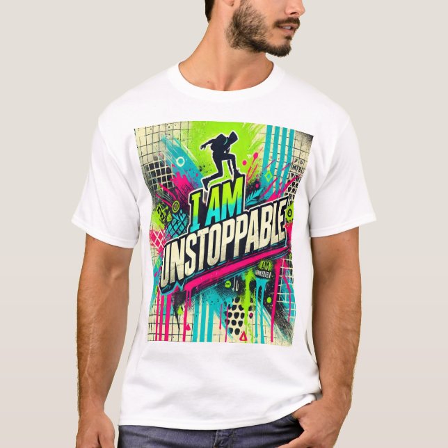 Soy imparable - Camiseta de arte de graffiti urban (Anverso)