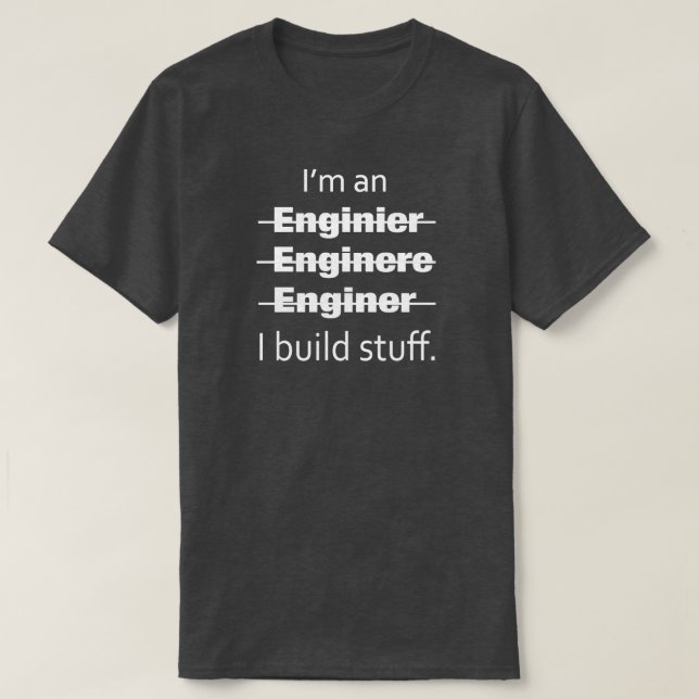 Soy ingeniero camiseta (Diseño del anverso)