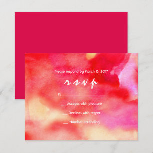 SOY Invitación RED WATERCOLOR Bat Mitzvah