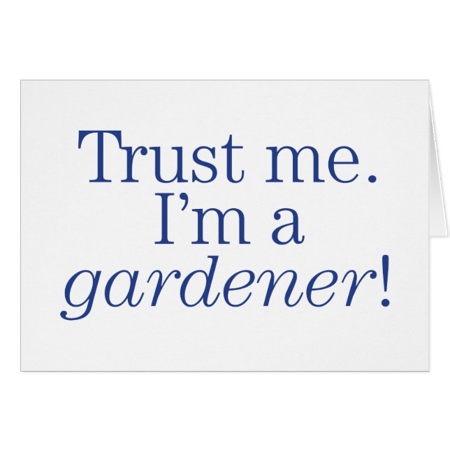 Soy jardinero (Anverso (Horizontal))