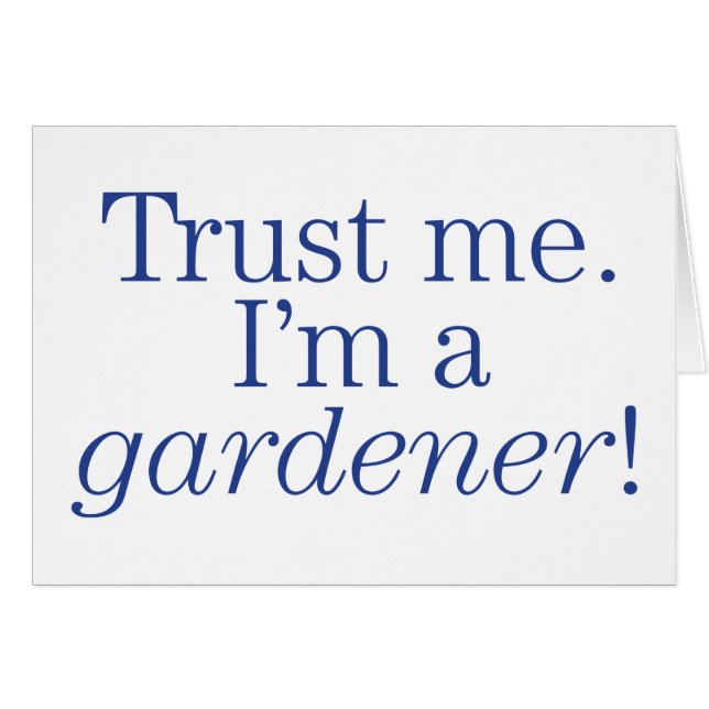Soy jardinero (Anverso (Horizontal))