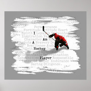 Soy jugador de hockey pinturas y Posters