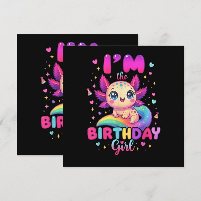 Soy la ajolote cumpleañera (Anverso / Reverso)