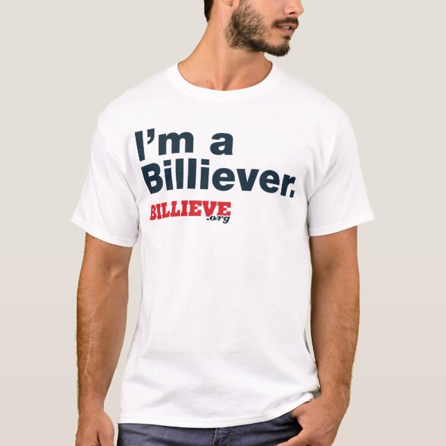 "Soy la camiseta blanca de un Billiever" (Anverso)