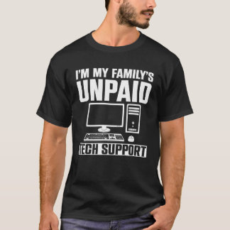 Soy la camiseta de apoyo técnico no remunerado de
