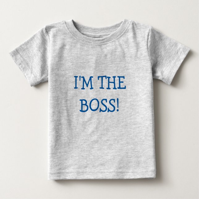 Soy la camiseta de bebé del jefe (Anverso)