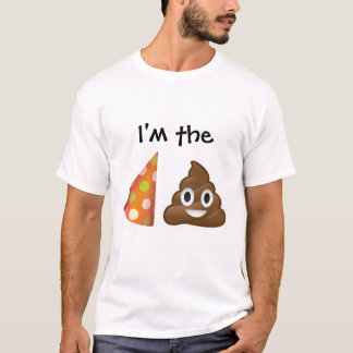 Soy la camiseta de la emoji del pooper del fiesta