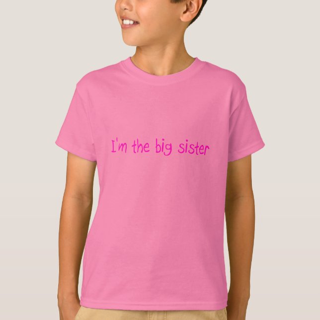 Soy la camiseta de la hermana grande (Anverso)