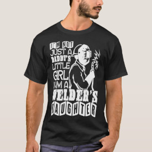 Soy la camiseta de la hija de un soldador, el padr