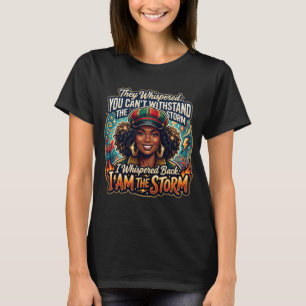 Soy La Camiseta De La Tormenta Mujer Negra Inspira