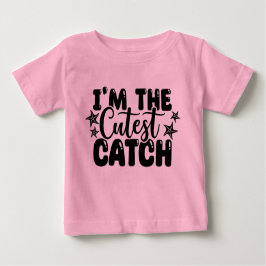Soy la camiseta del bebé rosado de Cutest Catch