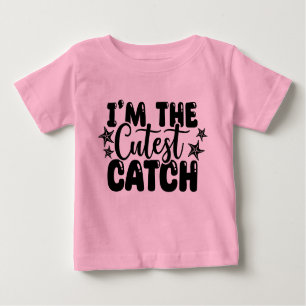 Soy la camiseta del bebé rosado de Cutest Catch