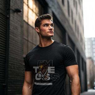 Soy la camiseta del León Jefe Motivación Alfa Sa