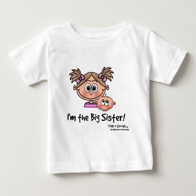 ¡Soy la hermana mayor con camisa personalizada par (Anverso)