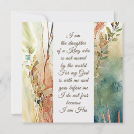 Soy la hija de una carta cristiana del rey