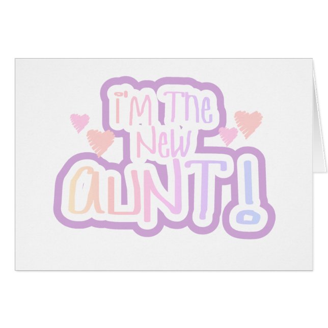 Soy la nueva tía - Tonos de rosa (Anverso (Horizontal))