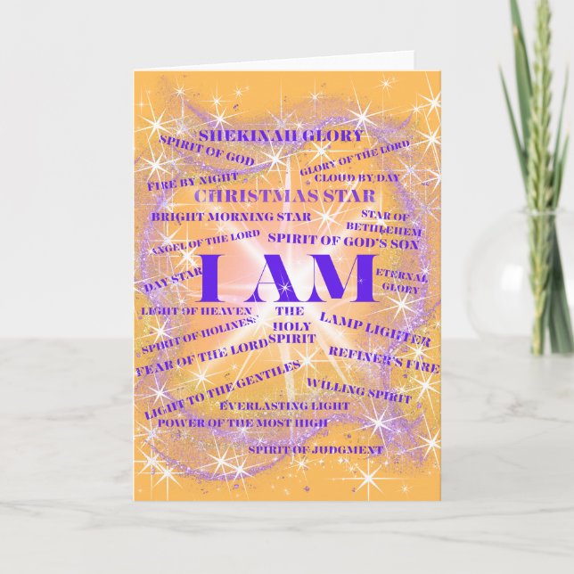 Soy la tarjeta de felicitación de gloria de Shekin (Anverso)