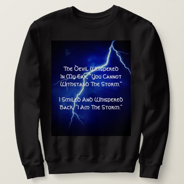 Soy La Tormenta Sudadera (Anverso del diseño)
