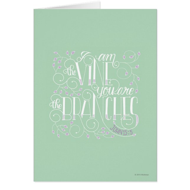 Soy la vid. Usted es las ramas (Frente)