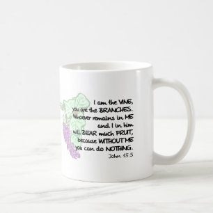 Soy la vid, usted soy las ramas… Taza
