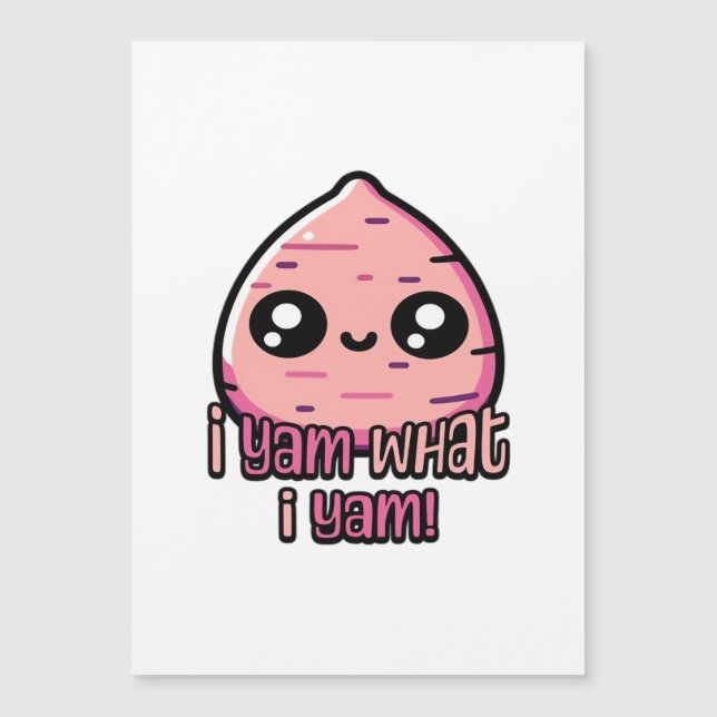 ¡Soy Lo Que Soy! Clásico Cute Yam Pun (Anverso)