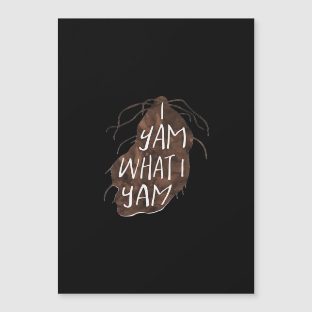 Soy lo que soy - Diseño de juego de palabras (Anverso)