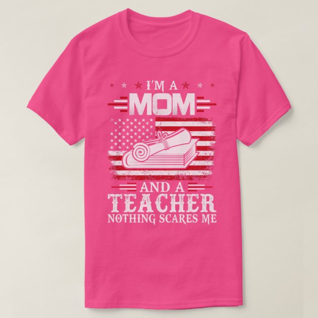 Soy Mamá Y Profesora Orgullosa De Camisetas Para (Diseño del anverso)