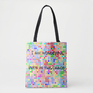 Soy maravilloso incluso en la bolsa de asas del