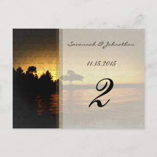 Soy mi querido número de tarjetas de Boda del atar